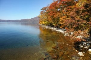 十和田湖畔の紅葉